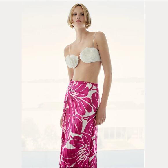 RARE!!! MANGO Asymmetrical Pleated Skirt NWT - Picture 14 of 16